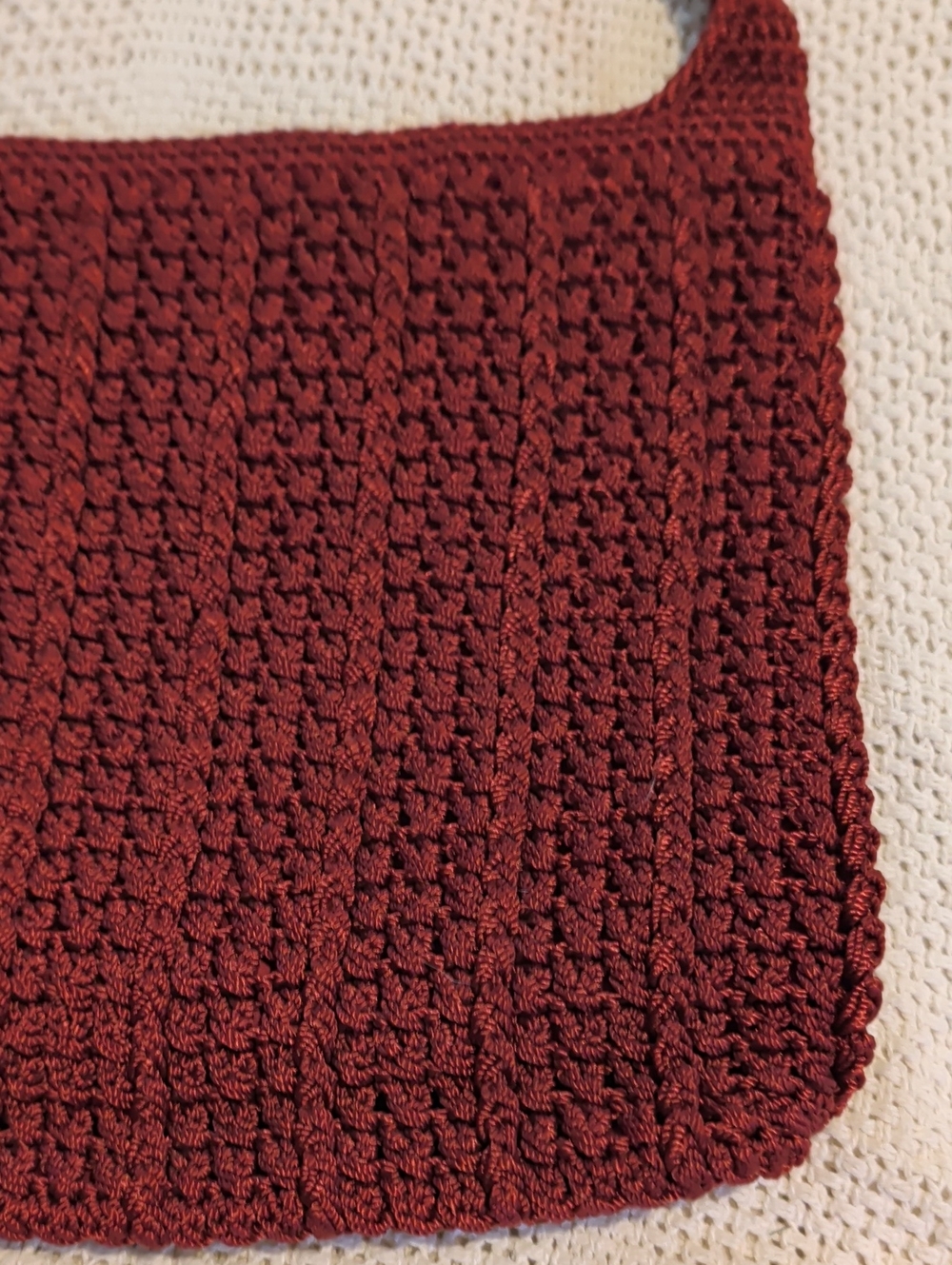 The Sak Burgundy Crochet Shoulder Bag - Picture 15 of 16